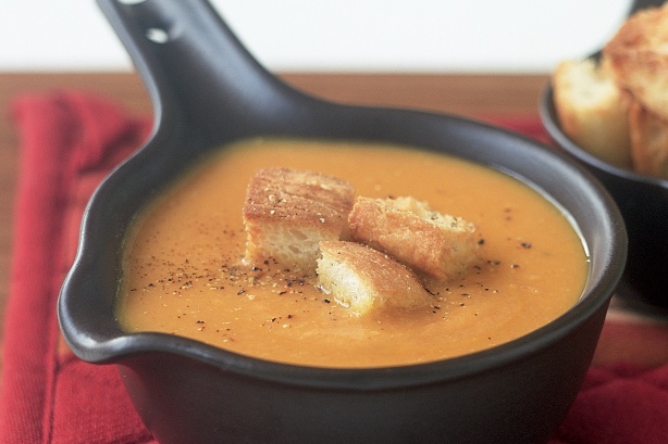 Curried Carrot, Sweet Potato, and Ginger Soup